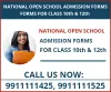 National Open School Admission Form 2019 Class 10th, 12th-Open Board Delhi