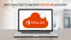 Best Practice to Backup Office 365 Account