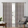 Lined Jacquard Mauve Eyelet Curtains | Imperial Rooms