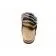 Florida Leather Black Designer Multi-Strap Sandals Ladies 