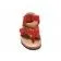 Mayari Suede Red Two-Strap Toe Loop