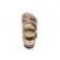 Milano Leather Dark Red Three Straps Sandals