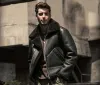Black Mens Aviator Jacket