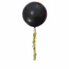 Black Jumbo Balloon with Gold Tassels in Dubai
