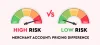 High-Risk v/s Low-Risk Merchant Account: Pricing Difference