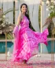 Burly Pink Tie Dye Silk Suit Set