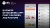 business networking apps developing cost