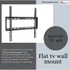 Securely Mount Your TV with Our Flat TV Wall Mounts in 2023 | Tv wall, Wall mounted tv, Flat tv