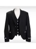 Argyll Wool Kilt Jacket Perfect for Wedding; Colored Black