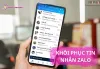 cách khôi phục tin nhắn Zalo