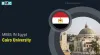 Cairo University, Egypt Admission 2021 | Fees Structure, Ranking