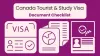 Canada Tourist &amp; Study Visa: A Complete Document Checklist For 2022