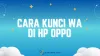 2 Cara Kunci WA di HP Oppo A60, A8, A3x, A3 Pro 5G, dan Lainnya