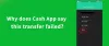 Why Cash App Transfer Failed? 