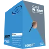 Cat6 Plenum UTP Black 1000ft Bulk Cable - route2cables