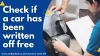 Car Write Off Check Free