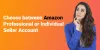 Choose between Amazon Professional or Individual Seller Account