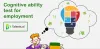 Cognitive ability test for employment 