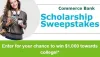 Commerce Bank Scholarship Sweepstakes 2020