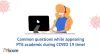 Questions while Appearing in PTE Exam during COVID 19 Time