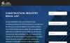 Construction Industry Email List