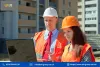 Two individuals are discussing about construction recruitment jobs process.