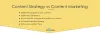 Content Strategy vs Content Marketing