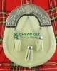 Genuine Leather Cowhide Full Dress Sporran with Celtic Cantle