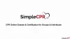 CPR Online Classes and Certification for Groups and Individuals