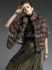 Women's leather jacket with fur collar | Women's leather coat with fur