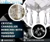 Crystal Chandelier Bobeches With Hanging Teardrop