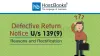 Defective Return Notice U/s 139(9): Reasons and Rectification - HostBooks Accounting