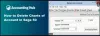  Delete Charts of Account in Sage 50
