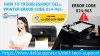 How to troubleshoot dell printer error code 024-965?