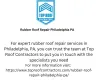  Rubber Roof Repair Philadelphia PA