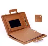 Flush Mount Leather Album with LCD Screen &amp; 32 GB Customized Flash Drive