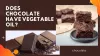 What is the main purpose of using vegetable oil in chocolate?