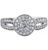 Canadian Diamond Halo Rings