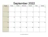 12+ September 2022 Calendar Printable with Holidays PDF Templates