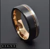 Tungsten Wedding Band Brushed