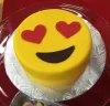 birthday love emoji cake
