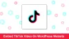 embed tiktok videos