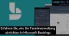 Terminverwaltung einrichten Bookings