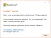 Error Code 0-2054 (0) when using the office deployment tool