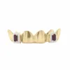 Exotic Diamonds - 6 piece bottom grillz with fangs