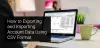 Export and Import Data Using CSV Format in Sage 50 