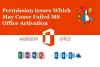 How to Fix the Permission Issues Which Way Cause Failed MS Office Activation?