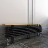 Vintage Ferro Bench Radiators Black UK 