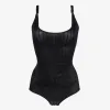 Firm Tummy Control Adjustable Shoulder Strap Bodysuit | Sayfutclothing