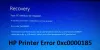 How To Fix HP Printer Error Code 0xc0000185?